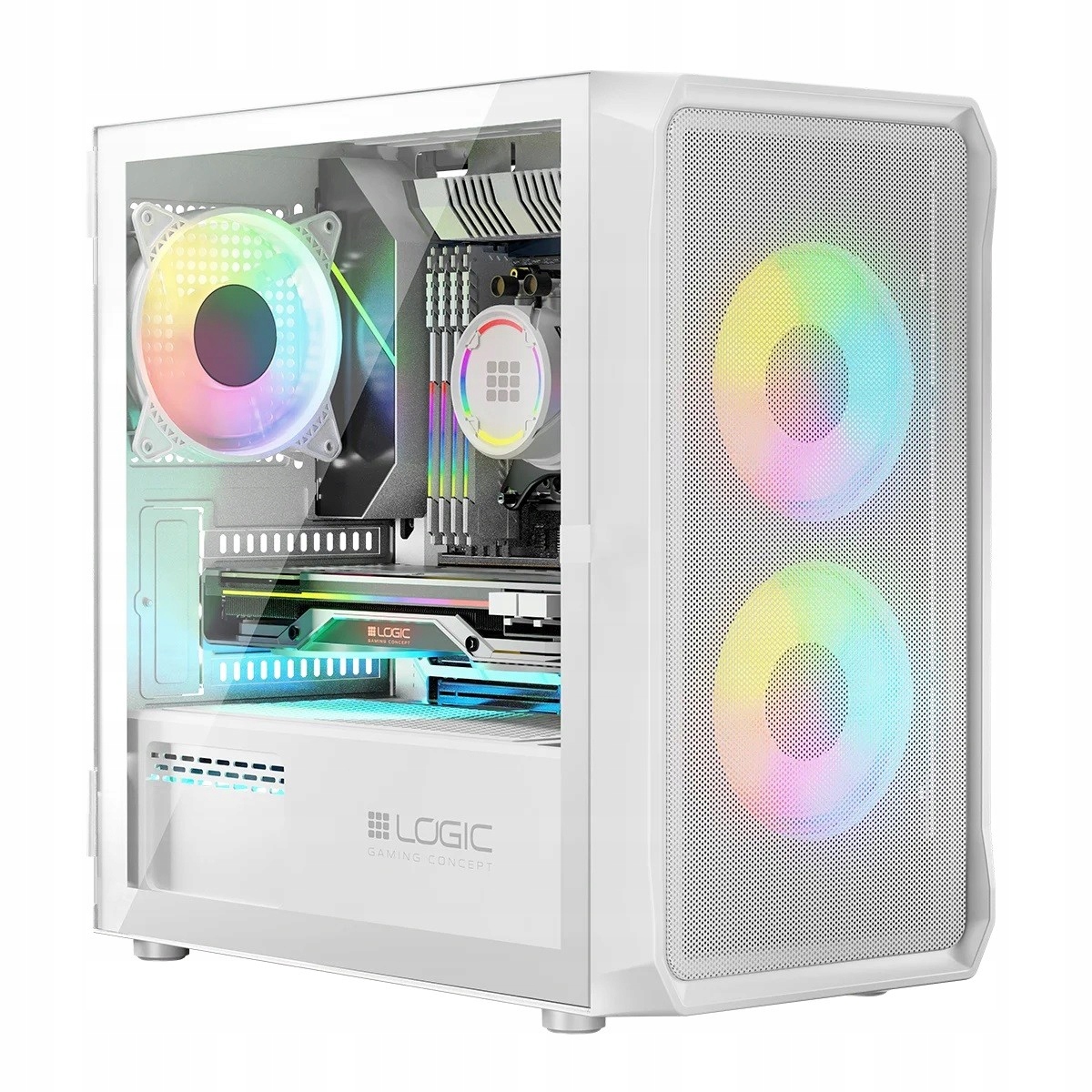 Skrinka Logic Concept AM-PORTOS-20-0000000-0002 Mini Tower, biela